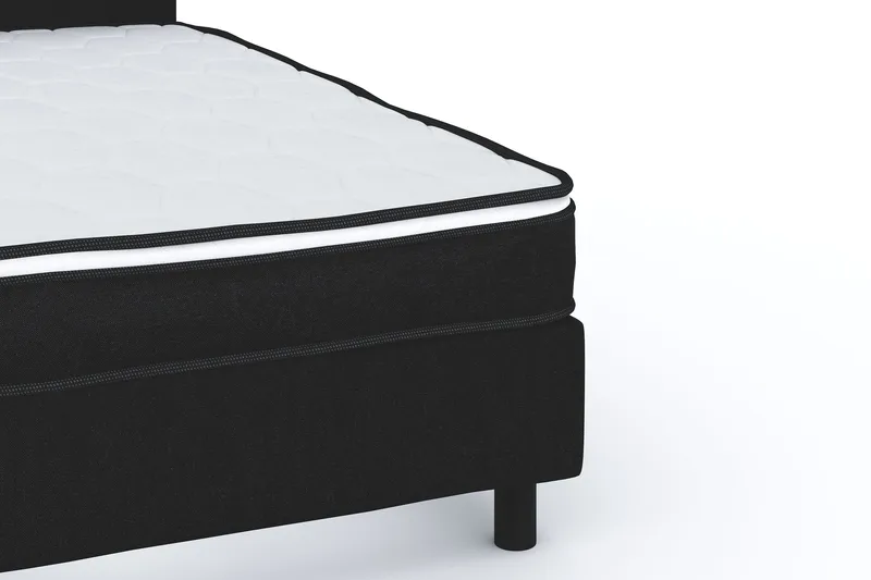 Billingen Komplett Sängpaket 140x200 cm - Svart - Möbler - Sovrum - Sängar - Kontinentalsängar