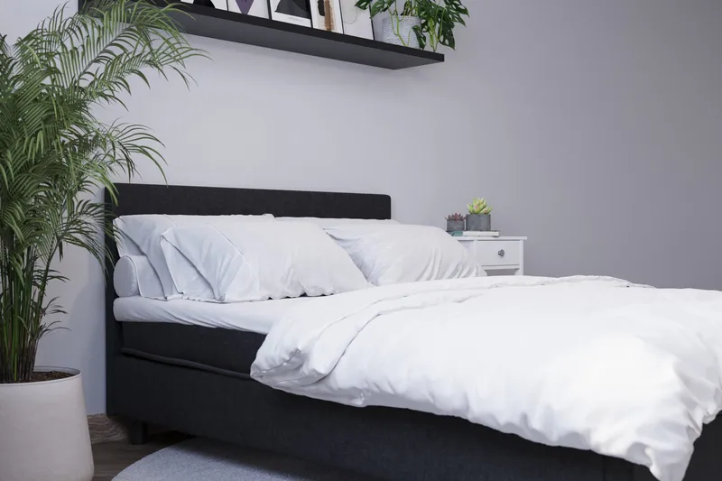 Billingen Komplett Sängpaket 160x200 cm - Svart - Möbler - Sovrum - Sängar - Kontinentalsängar
