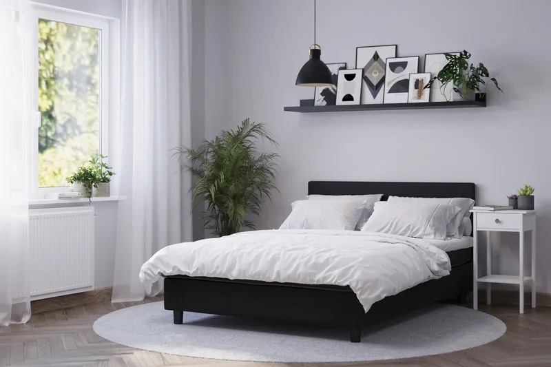 Billingen Komplett Sängpaket 180x200 cm - Svart - Möbler - Sovrum - Sängar - Kontinentalsängar