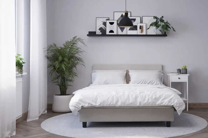 Billingen Komplett Sängpaket 90x200 cm - Beige - Möbler - Sovrum - Sängar - Kontinentalsängar