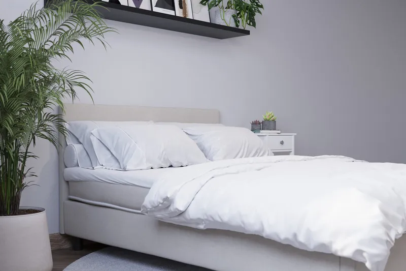 Billingen Komplett Sängpaket 90x200 cm - Beige - Möbler - Sovrum - Sängar - Kontinentalsängar