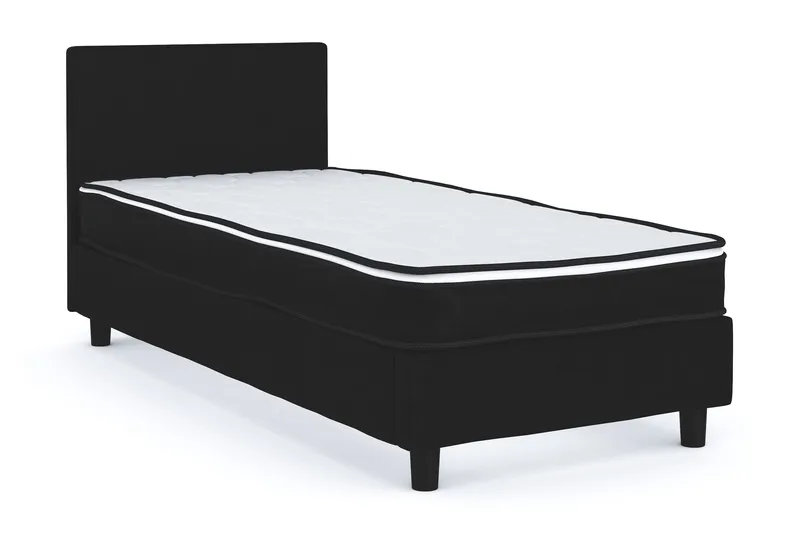 Billingen Komplett Sängpaket 90x200 cm - Svart - Möbler - Sovrum - Sängar - Kontinentalsängar