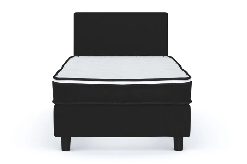 Billingen Komplett Sängpaket 90x200 cm - Svart - Möbler - Sovrum - Sängar - Kontinentalsängar