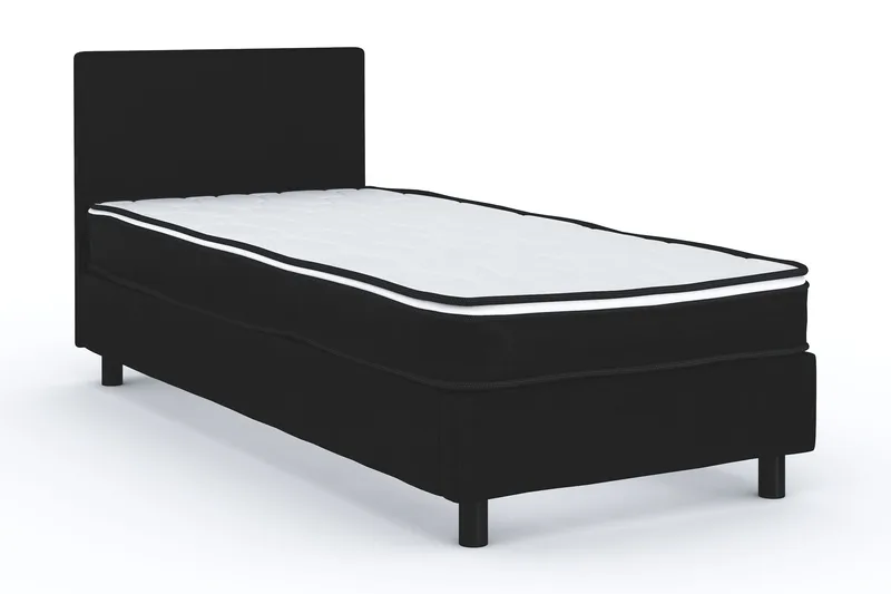 Billingen Komplett Sängpaket 90x200 cm - Svart - Möbler - Sovrum - Sängar - Kontinentalsängar