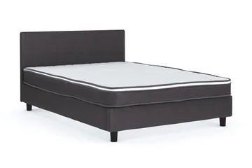 Billingen Komplett Sängpaket – Kontinentalsäng 140x200 cm i Tyg med Sänggavel + Bäddmadrass med Fasthetsgrad Medium - Grå - Möbler - Sovrum - Sängar - Kontinentalsängar