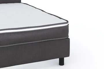 Billingen Komplett Sängpaket – Kontinentalsäng 140x200 cm i Tyg med Sänggavel + Bäddmadrass med Fasthetsgrad Medium - Grå - Möbler - Sovrum - Sängar - Kontinentalsängar