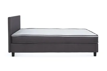 Billingen Komplett Sängpaket – Kontinentalsäng 160x200 cm i Tyg med Sänggavel + Bäddmadrass med Fasthetsgrad Medium - Grå - Möbler - Sovrum - Sängar - Kontinentalsängar