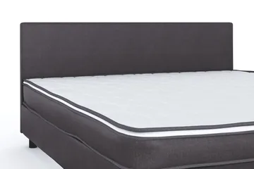 Billingen Komplett Sängpaket – Kontinentalsäng 160x200 cm i Tyg med Sänggavel + Bäddmadrass med Fasthetsgrad Medium - Grå - Möbler - Sovrum - Sängar - Kontinentalsängar