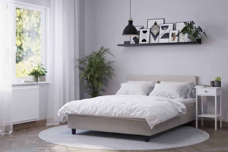 Billingen Kontinentalsäng 90x200 cm - Beige - Möbler - Sovrum - Sängar - Komplett Sängpaket