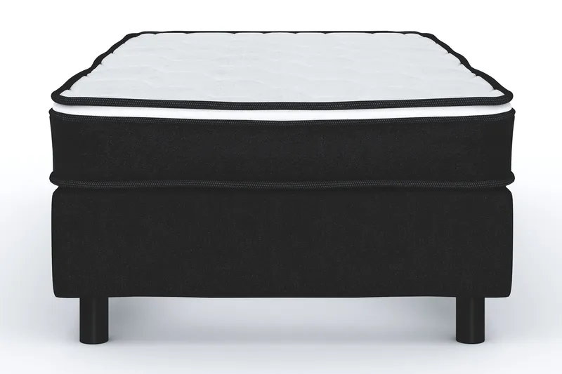 Billingen Kontinentalsäng 90x200 cm, Svart