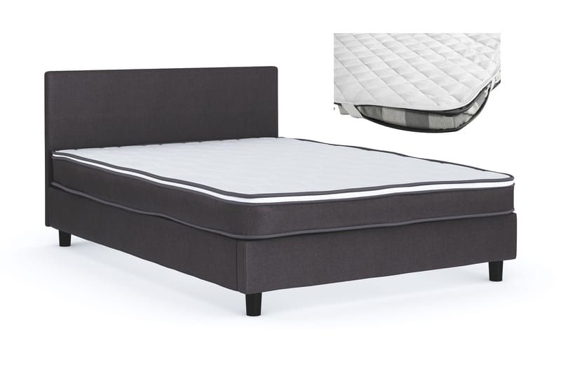 Billingen Sängpaket 120x200 cm + Madrasskydd - Grå - Möbler - Sovrum - Sängar - Komplett Sängpaket