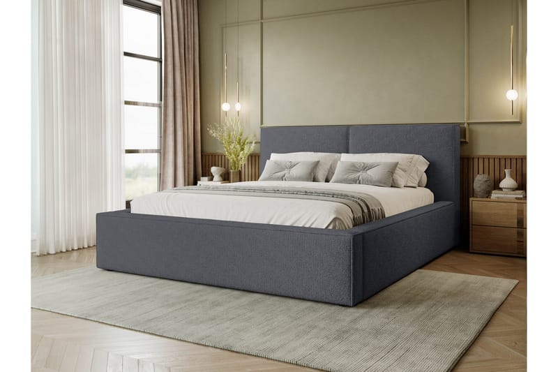 Bizantine Förvaringssäng 160x200 cm - Brun - Möbler - Sovrum - Sängar - Sängar med förvaring