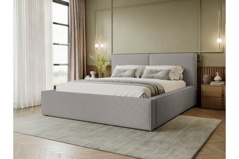 Bizantine Förvaringssäng 180x200 cm - Grå - Möbler - Sovrum - Sängar - Sängar med förvaring