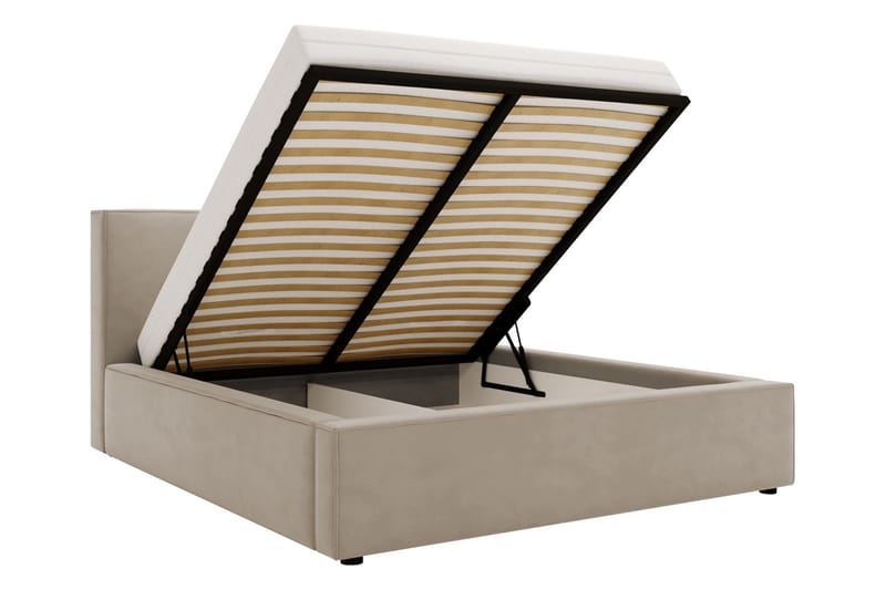 Bizantine Förvaringssäng 180x200 cm - Grå - Möbler - Sovrum - Sängar - Sängar med förvaring