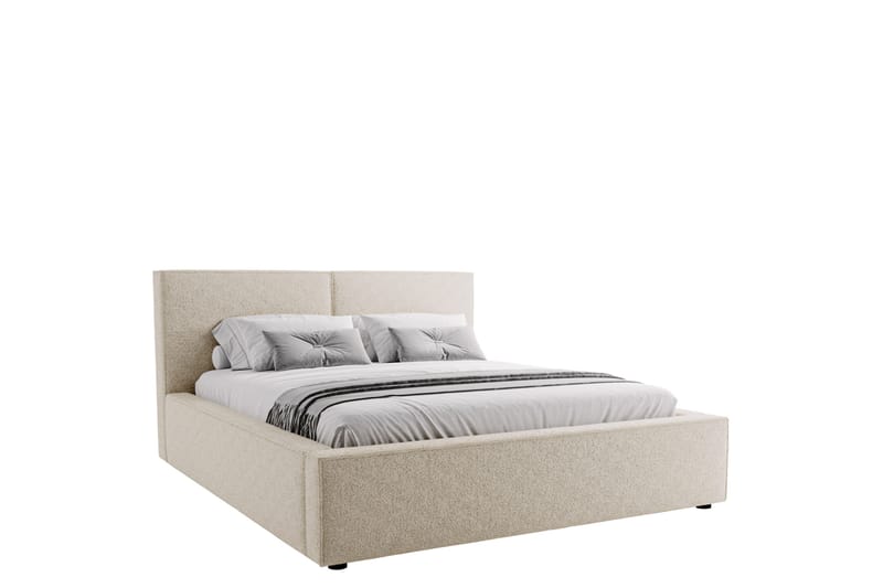Bizantine Förvaringssäng 200x200 cm - Beige - Möbler - Sovrum - Sängar - Dubbelsängar