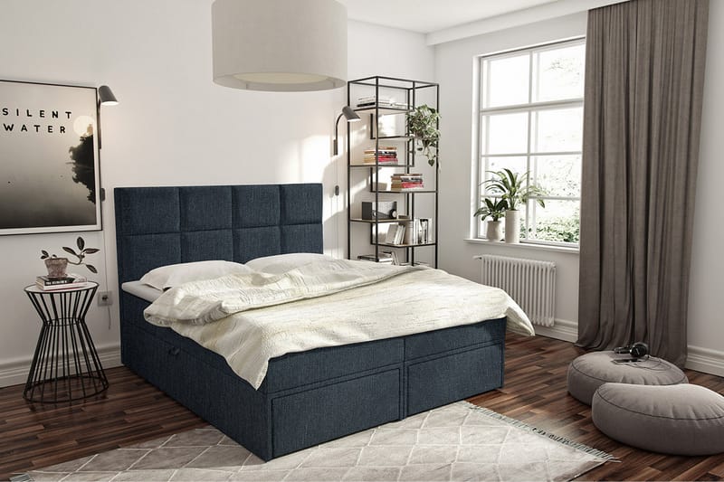 Bodskatan Sängpaket Kontinentalsäng 140x200 cm - Mörkgrå - Möbler - Sovrum - Sängar - Komplett Sängpaket