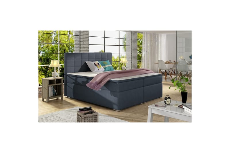 Box Spring Eltap Alice - 140x200 cm, Soro 76, Blå - Möbler - Sovrum - Sängar - Kontinentalsängar