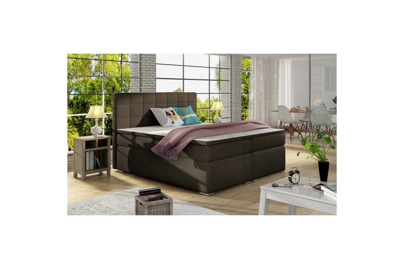 Box Spring Eltap Alice, 160x200 cm, Sawana 26, Mörkbrun
