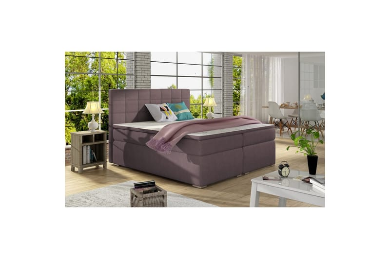 Box Spring Eltap Alice - 180x200 cm, Soro 65, Lila - Möbler - Sovrum - Sängar - Kontinentalsängar