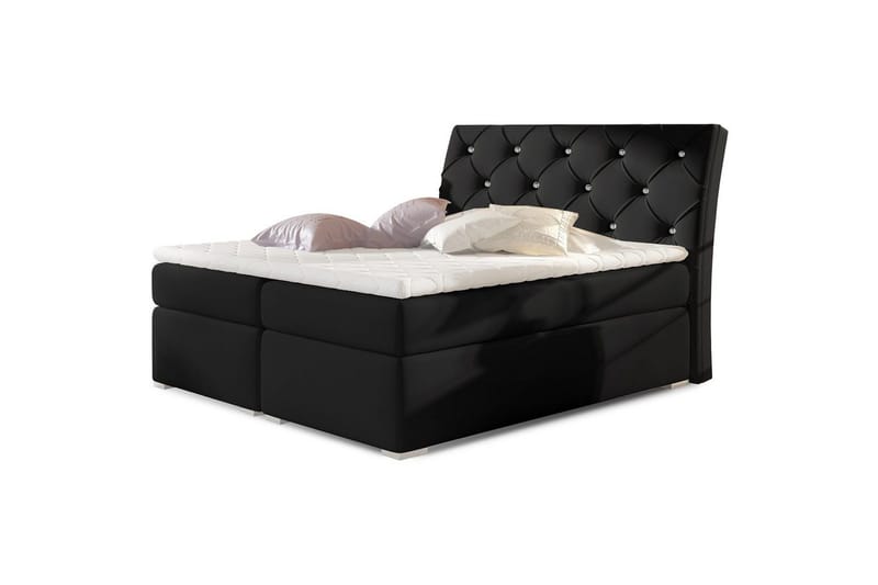 Box Spring Eltap Balvin - 140x200 cm, Soft 11, Svart - Möbler - Sovrum - Sängar - Kontinentalsängar