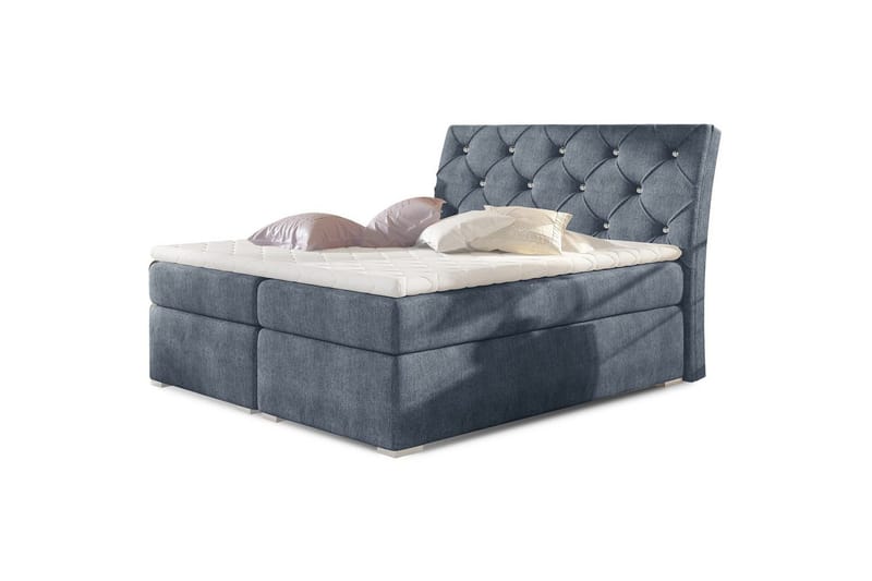 Box Spring Eltap Balvin - 160x200 cm, Omega 86, Blå - Möbler - Sovrum - Sängar - Kontinentalsängar