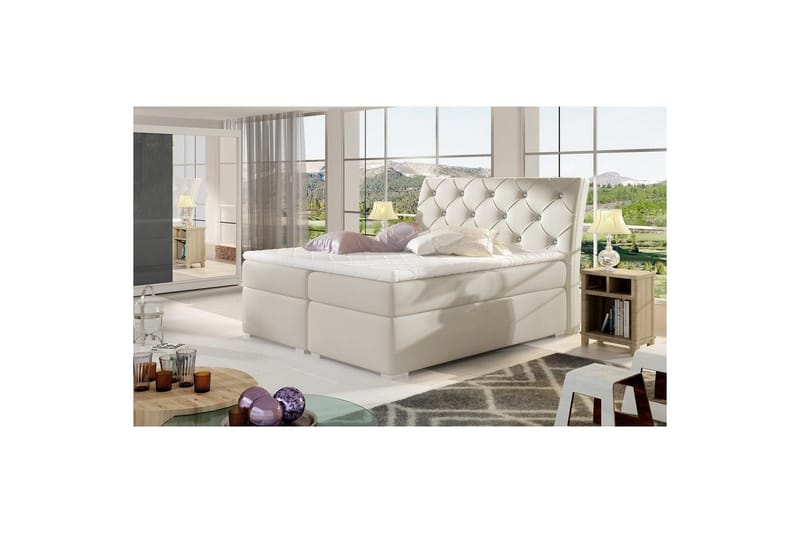 Box Spring Eltap Balvin - 160x200 cm, Soft 33, beige - Möbler - Sovrum - Sängar - Kontinentalsängar