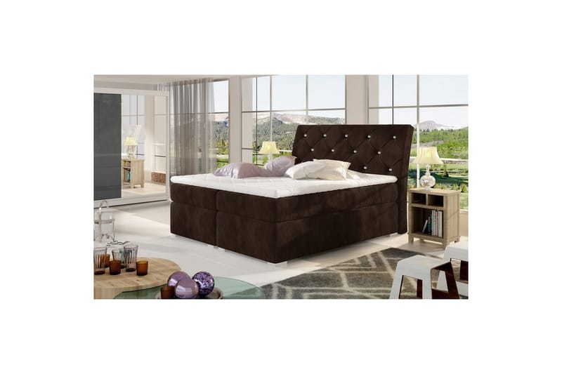 Box Spring Eltap Balvin - 180x200 cm, Kronos 06, Brun - Möbler - Sovrum - Sängar - Kontinentalsängar