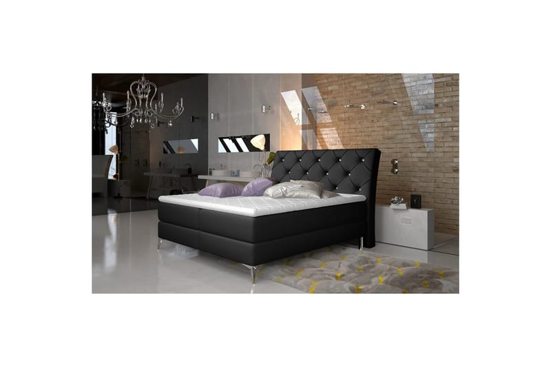 Boxfjäder Eltap Adel - 160x200 cm, Soft 11, Svart - Möbler - Sovrum - Sängar - Kontinentalsängar