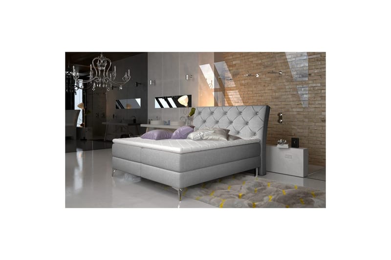 Boxfjäder Eltap Adel - 180x200 cm, Sawana 21, Grå - Möbler - Sovrum - Sängar - Kontinentalsängar