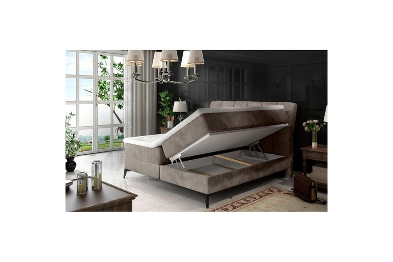 Boxfjäder Eltap Aderito - 140x200 cm, Paros 02, Paros 02 Pasy 2, Beige - Möbler - Sovrum - Sängar - Kontinentalsängar