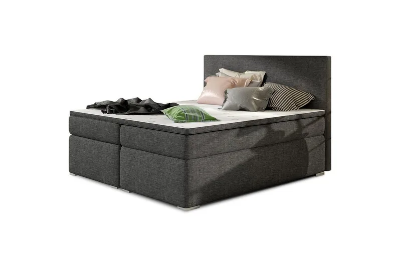 Boxspring Eltap Divalo, Sawana 05, Mörkgrå, 160x200 cm