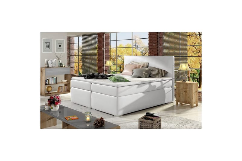 Boxspring Eltap Divalo - Soft 17, Vit, 180x200 cm - Möbler - Sovrum - Sängar - Kontinentalsängar
