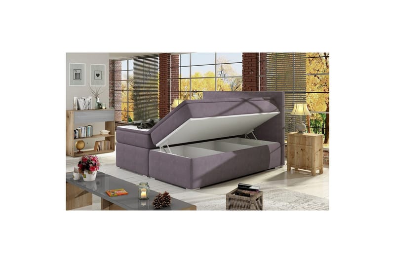 Boxspring Eltap Divalo - Soro 65, Rosa, 180x200 cm - Möbler - Sovrum - Sängar - Kontinentalsängar