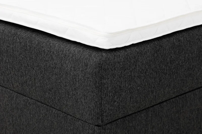 Boxy Box Bed 120x200 cm - Svart/Grå - Möbler - Sovrum - Sängar - Komplett Sängpaket
