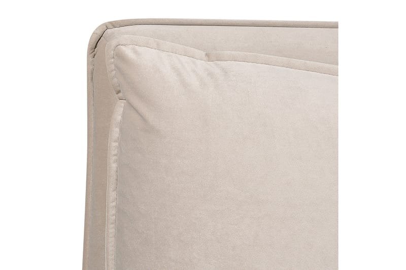Braylon Sängram 180x200 cm i Sammet med Förvaring och Sänggavel - Beige - Möbler - Sovrum - Sängram & sängstomme