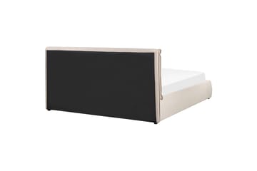 Braylon Sängram 180x200 cm i Sammet med Förvaring och Sänggavel - Beige - Möbler - Sovrum - Sängram & sängstomme