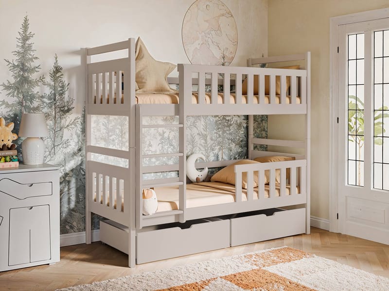 Bridgeorth Våningssäng Två Liggplatser 90x190 cm - Beige - Möbler - Sovrum - Sängar - Våningssängar & loftsängar