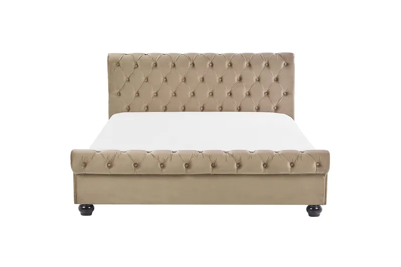 Bronson Vattensäng 180x200 cm - Beige/Mörkt trä - Möbler - Sovrum - Sängar - Dubbelsängar