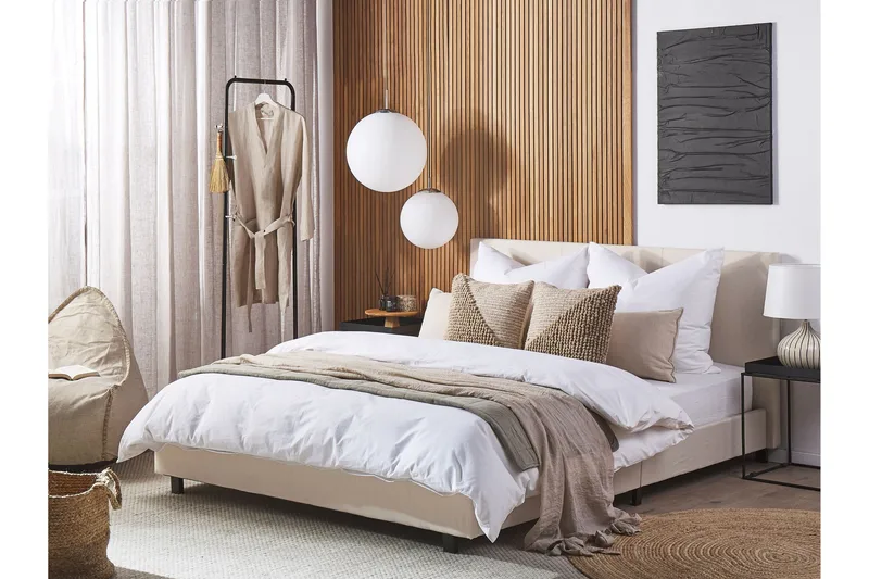 Brook Vattensäng 160x200 cm - Beige/Svart - Möbler - Sovrum - Sängar - Dubbelsängar