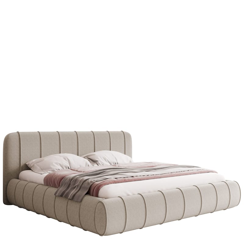 Calrosin Sängram 120x200 cm med Förvaring, Beige