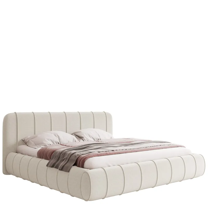 Calrosin Sängram 200x200 cm med Förvaring, Vit