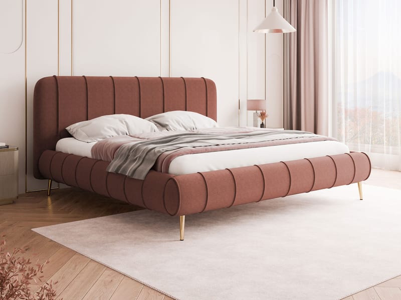 Calrosin Sängram på ben 160x200 cm med Förvaring - Rosa - Möbler - Sovrum - Sängar - Sängar med förvaring