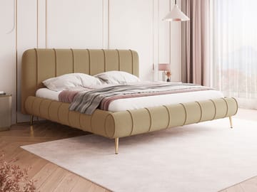 Calrosin Sängram på ben 200x200 cm med Förvaring - Mörkbeige - Möbler - Sovrum - Sängar - S ängar med förvaring