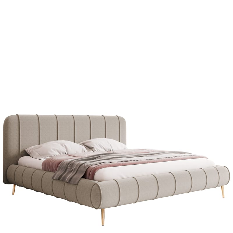 Calrosin Sängram på ben 160x200 cm med Förvaring, Beige