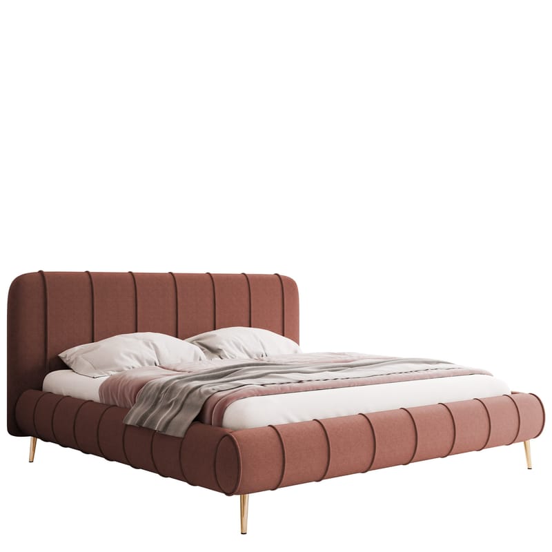 Calrosin Sängram på ben 180x200 cm med Förvaring, Rosa