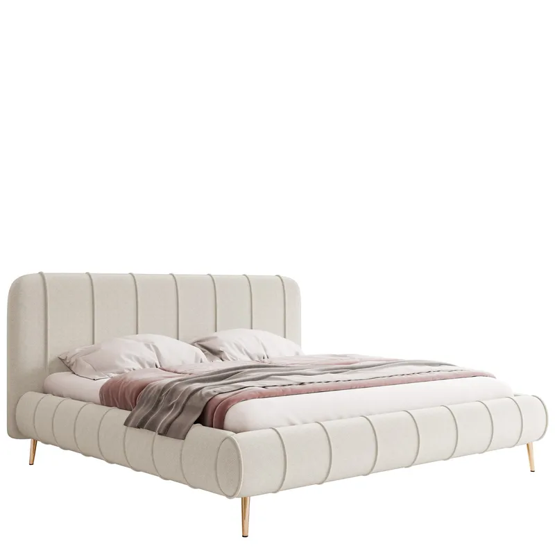 Calrosin Sängram på ben 140x200 cm med Förvaring, Vit