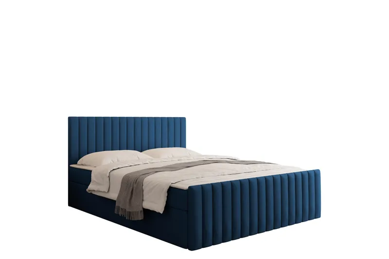 Calrosor Sängpaket Kontinentalsäng med Förvaring 140x200 cm, Blå