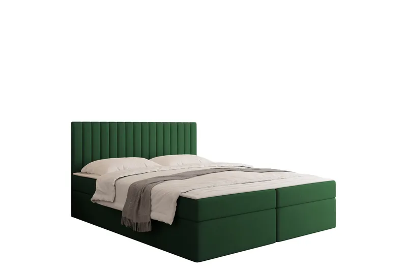 Calrosor Sängpaket Kontinentalsäng med Förvaring 140x200 cm - Grön - Möbler - Sovrum - Sängar - Komplett Sängpaket