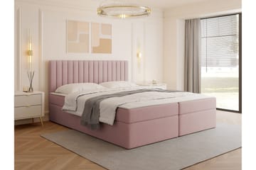 Calrosor Sängpaket Kontinentalsäng med Förvaring 160x200 cm - Rosa - Möbler - Sovrum - Sängar - Komplett Sängpaket