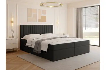Calrosor Sängpaket Kontinentalsäng med Förvaring 160x200 cm - Svart - Möbler - Sovrum - Sängar - Komplett Sängpaket